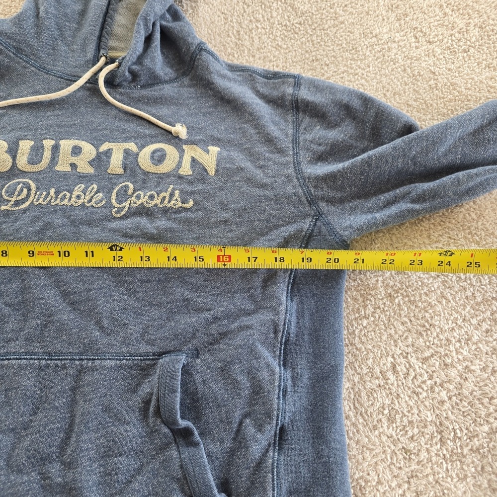 Burton Women's Hoodie Sweatshirt Blue Size S "Burton Durable Goods" Spellout‎ - Picture 11 of 15